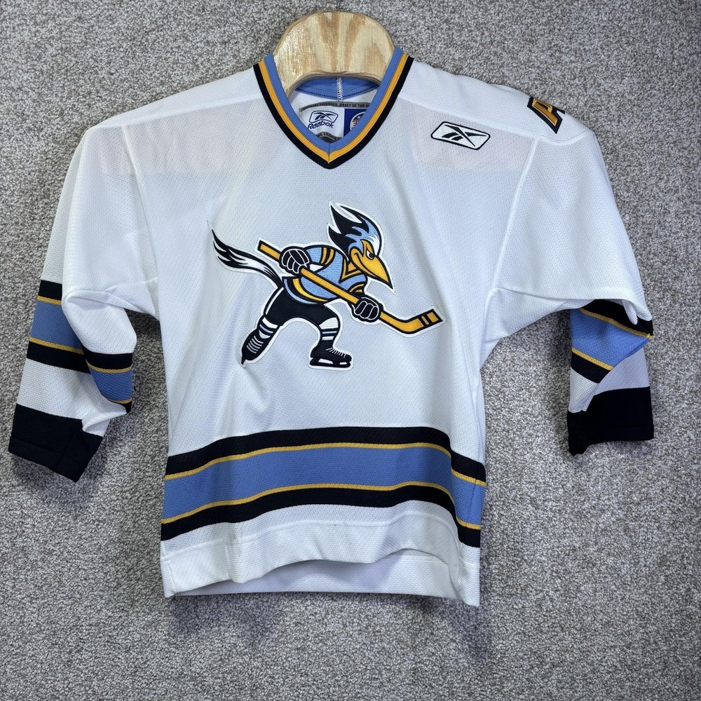 ECHL Team Jersey Boys Large White ECHL Hockey Reebok Youth Canada Official